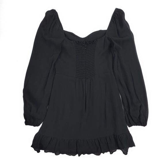 NEW Reformation Cammi Dress Black Whimsigoth Cottagecore Romantic French Girl 4 - Picture 5 of 6